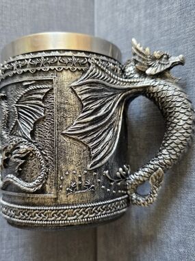 Dragon Mug Tankard Medieval Fantasy Viking Gothic Beer Stein Mug